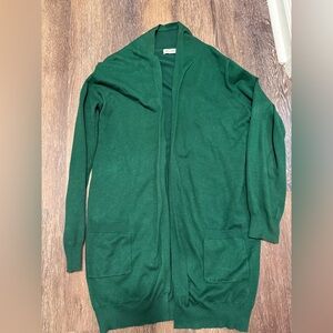 Grace Karin Green Open-Front Women's Cardigan Sweater